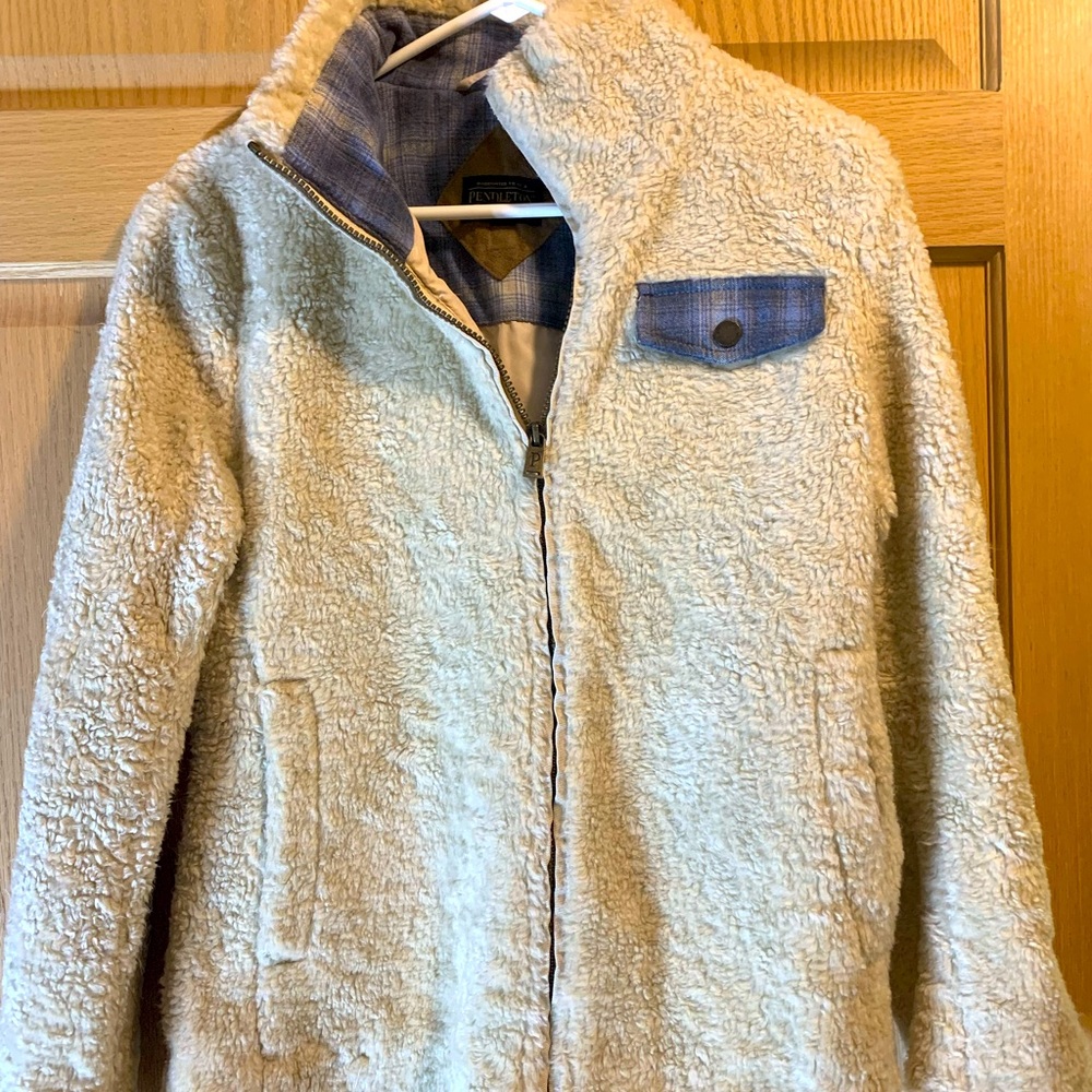 Women’s Pendleton Sherpa fleece zip-up Sz S
